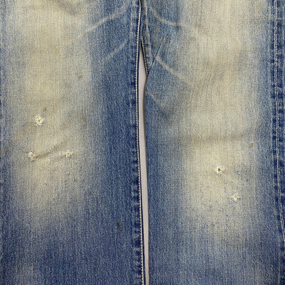 【現状渡し品】【メンズ】 4AP-2112 STUDS DAMAGE DENIM PANTS スタッズ ダメージ デニム パンツ ボトムス ズボン 151-260212-cs-04-izu サイズ：30 カラー：インディゴ 万代Net店