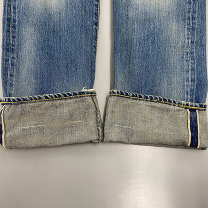 【現状渡し品】【メンズ】 4AP-2112 STUDS DAMAGE DENIM PANTS スタッズ ダメージ デニム パンツ ボトムス ズボン 151-260212-cs-04-izu サイズ：30 カラー：インディゴ 万代Net店
