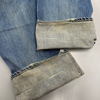 【現状渡し品】【メンズ】 4AP-2112 STUDS DAMAGE DENIM PANTS スタッズ ダメージ デニム パンツ ボトムス ズボン 151-260212-cs-04-izu サイズ：30 カラー：インディゴ 万代Net店