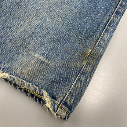 【現状渡し品】【メンズ】 4AP-2112 STUDS DAMAGE DENIM PANTS スタッズ ダメージ デニム パンツ ボトムス ズボン 151-260212-cs-04-izu サイズ：30 カラー：インディゴ 万代Net店