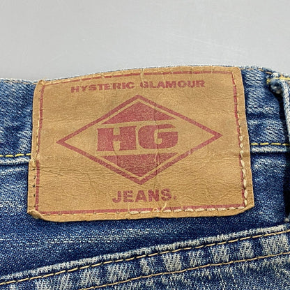 【現状渡し品】【メンズ】 4AP-2112 STUDS DAMAGE DENIM PANTS スタッズ ダメージ デニム パンツ ボトムス ズボン 151-260212-cs-04-izu サイズ：30 カラー：インディゴ 万代Net店