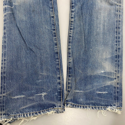 【現状渡し品】【メンズ】 STUDS CRASH DENIM PANTS スタッズ クラッシュ デニム パンツ ボトムス ズボン 151-260212-cs-03-izu サイズ：W30 L32 カラー：インディゴ 万代Net店