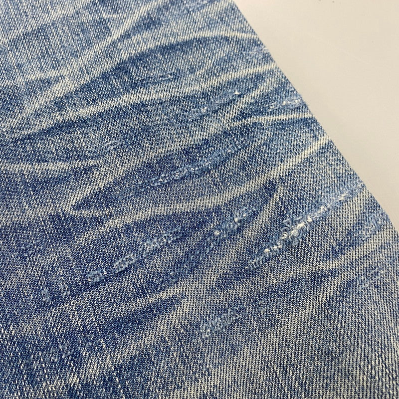 【現状渡し品】【メンズ】 STUDS CRASH DENIM PANTS スタッズ クラッシュ デニム パンツ ボトムス ズボン 151-260212-cs-03-izu サイズ：W30 L32 カラー：インディゴ 万代Net店