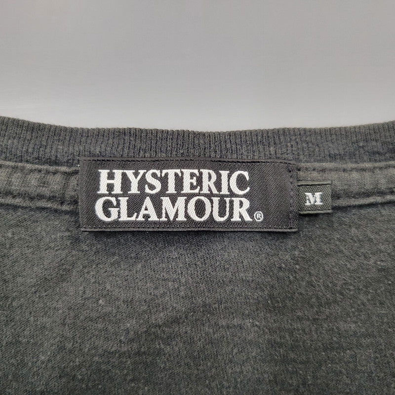 【中古品】【メンズ】 HYSTERIC GLAMOUR ヒステリックグラマー ROCK ME BABY TEE 0212CT10 Tシャツ 半袖 トップス 140-260214-as-22-izu サイズ：M カラー：ブラック 万代Net店