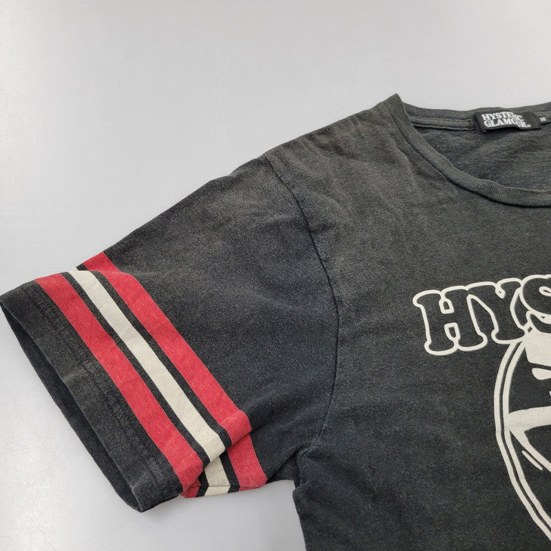 【中古品】【メンズ】 HYSTERIC GLAMOUR ヒステリックグラマー ROCK ME BABY TEE 0212CT10 Tシャツ 半袖 トップス 140-260214-as-22-izu サイズ：M カラー：ブラック 万代Net店