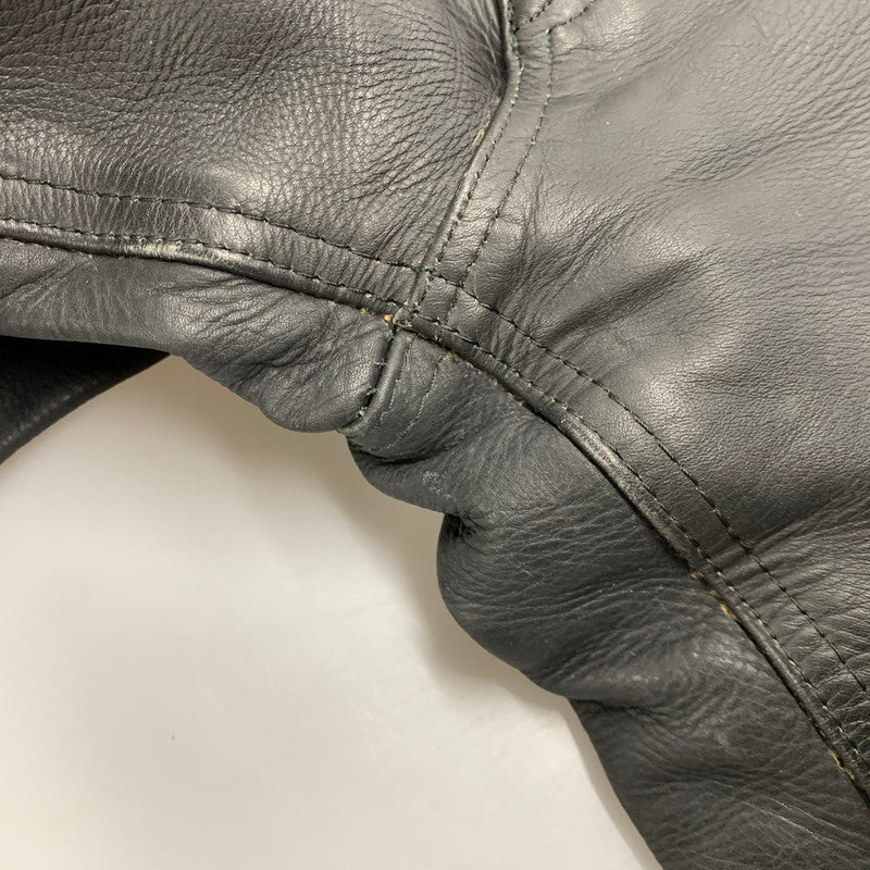 【現状渡し品】【メンズ】 USED LEATHER PANTS レザー パンツ ボトムス ズボン 157-260214-cs-21-izu サイズ：33 カラー：ブラック 万代Net店