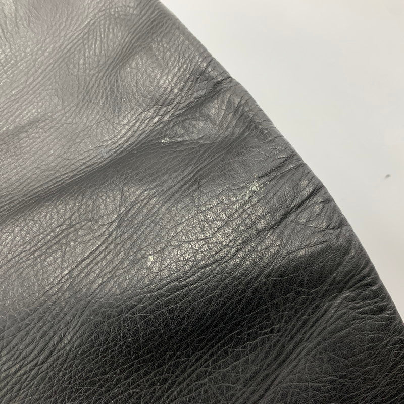【現状渡し品】【メンズ】 USED LEATHER PANTS レザー パンツ ボトムス ズボン 157-260214-cs-21-izu サイズ：33 カラー：ブラック 万代Net店