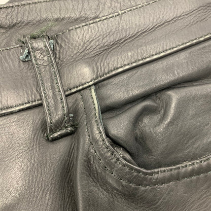 【現状渡し品】【メンズ】 USED LEATHER PANTS レザー パンツ ボトムス ズボン 157-260214-cs-21-izu サイズ：33 カラー：ブラック 万代Net店