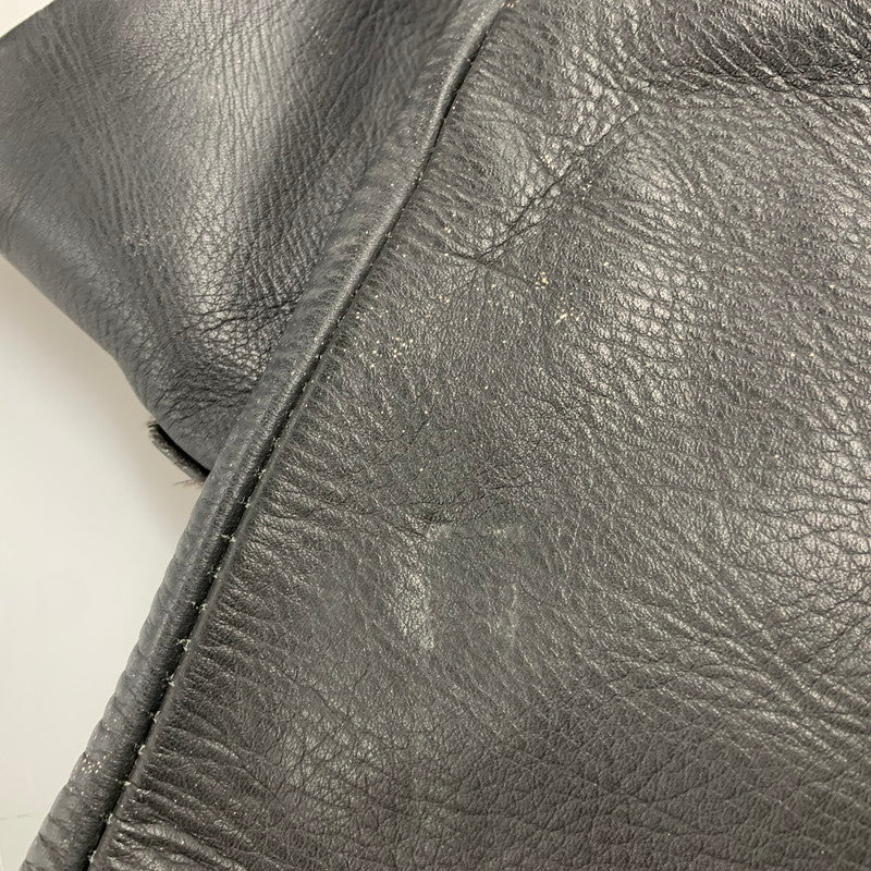 【現状渡し品】【メンズ】 USED LEATHER PANTS レザー パンツ ボトムス ズボン 157-260214-cs-21-izu サイズ：33 カラー：ブラック 万代Net店