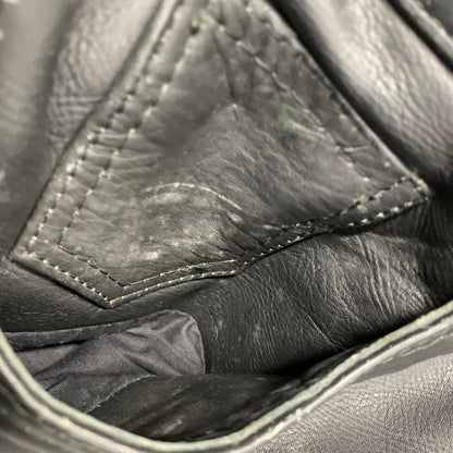 【現状渡し品】【メンズ】 USED LEATHER PANTS レザー パンツ ボトムス ズボン 157-260214-cs-21-izu サイズ：33 カラー：ブラック 万代Net店