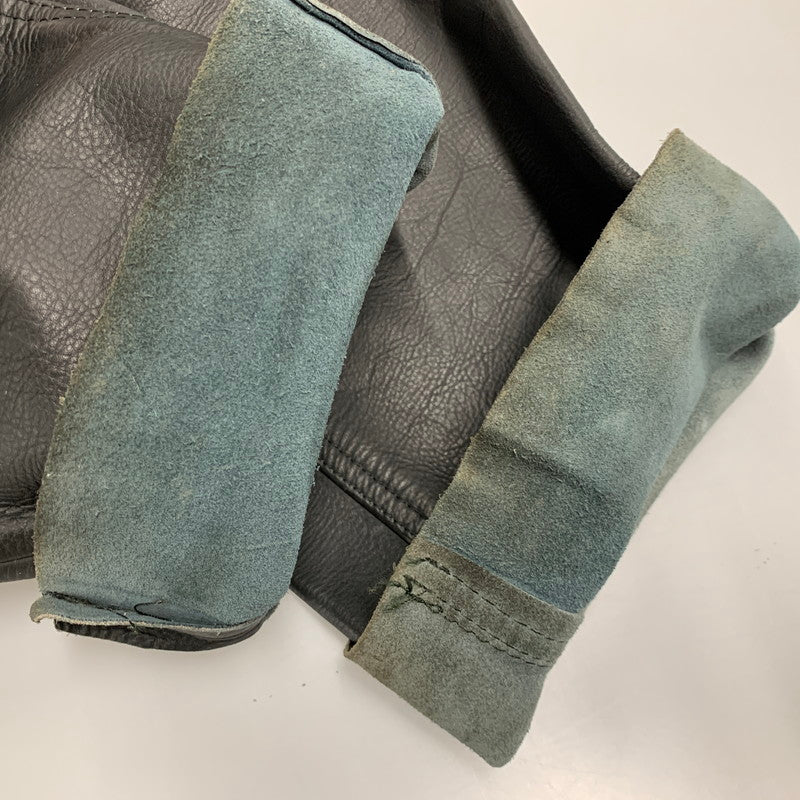 【現状渡し品】【メンズ】 USED LEATHER PANTS レザー パンツ ボトムス ズボン 157-260214-cs-21-izu サイズ：33 カラー：ブラック 万代Net店