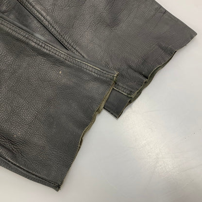 【現状渡し品】【メンズ】 USED LEATHER PANTS レザー パンツ ボトムス ズボン 157-260214-cs-21-izu サイズ：33 カラー：ブラック 万代Net店