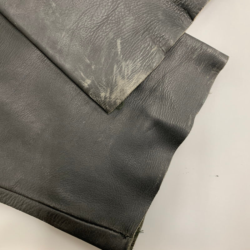 【現状渡し品】【メンズ】 USED LEATHER PANTS レザー パンツ ボトムス ズボン 157-260214-cs-21-izu サイズ：33 カラー：ブラック 万代Net店