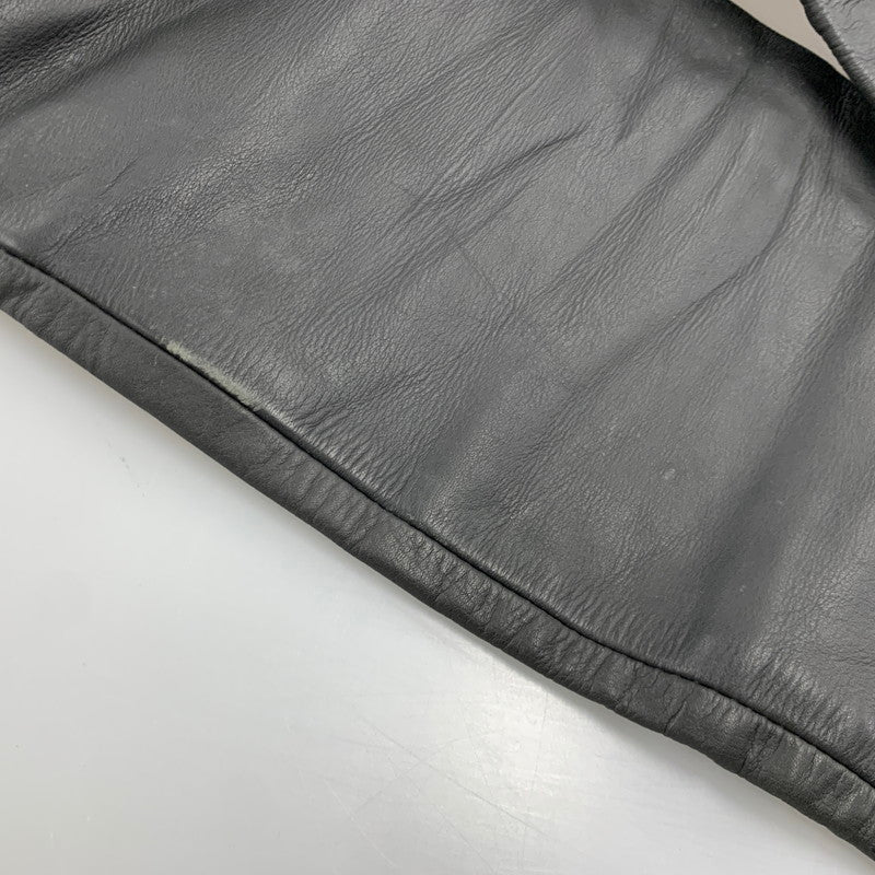 【現状渡し品】【メンズ】 USED LEATHER PANTS レザー パンツ ボトムス ズボン 157-260214-cs-21-izu サイズ：33 カラー：ブラック 万代Net店