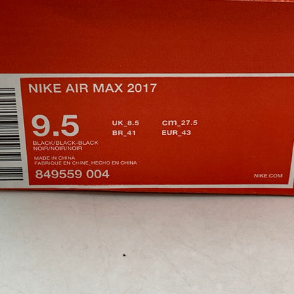 【中古美品】【メンズ】 849559-004 AIR MAX エアマックス 2017 スニーカー シューズ 靴 163-260212-ya-05-izu サイズ：27.5cm カラー：TRIPLE BLACK 万代Net店