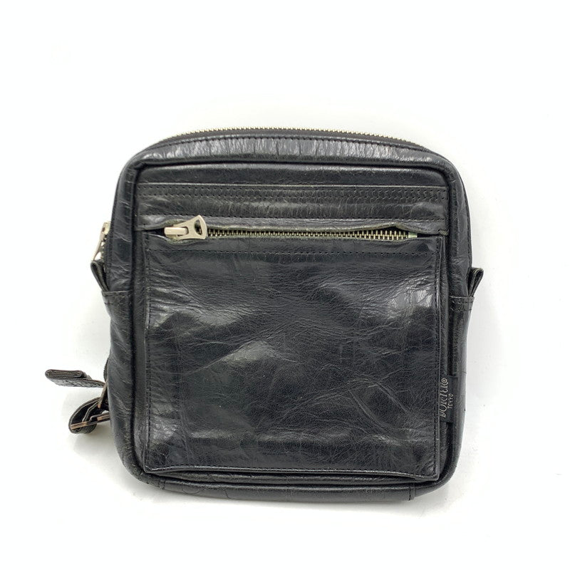 【現状渡し品】【メンズ/レディース】 082-01188 SQUARE WAIST POUCH スクエア ウエスト ポーチ カバン 鞄 188-260212-ya-04-izu カラー：BLACK 万代Net店