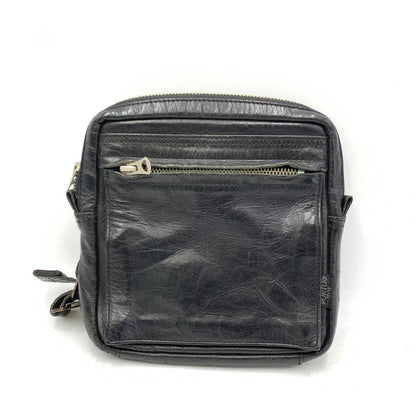 【現状渡し品】【メンズ/レディース】 082-01188 SQUARE WAIST POUCH スクエア ウエスト ポーチ カバン 鞄 188-260212-ya-04-izu カラー：BLACK 万代Net店
