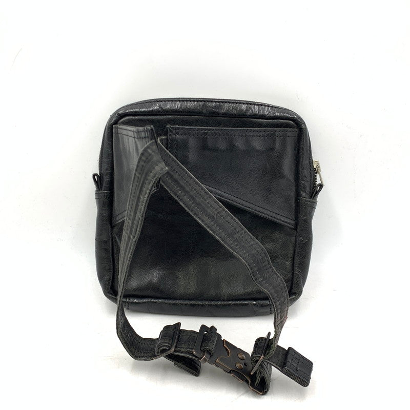 【現状渡し品】【メンズ/レディース】 082-01188 SQUARE WAIST POUCH スクエア ウエスト ポーチ カバン 鞄 188-260212-ya-04-izu カラー：BLACK 万代Net店