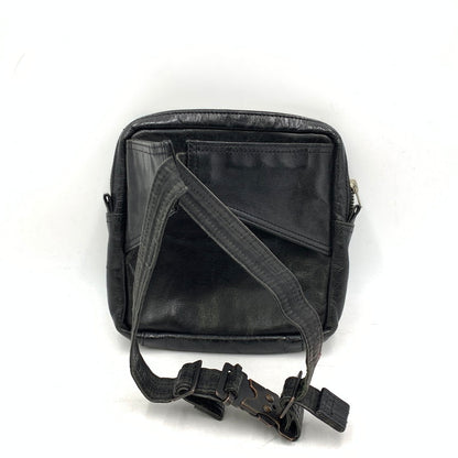 【現状渡し品】【メンズ/レディース】 082-01188 SQUARE WAIST POUCH スクエア ウエスト ポーチ カバン 鞄 188-260212-ya-04-izu カラー：BLACK 万代Net店