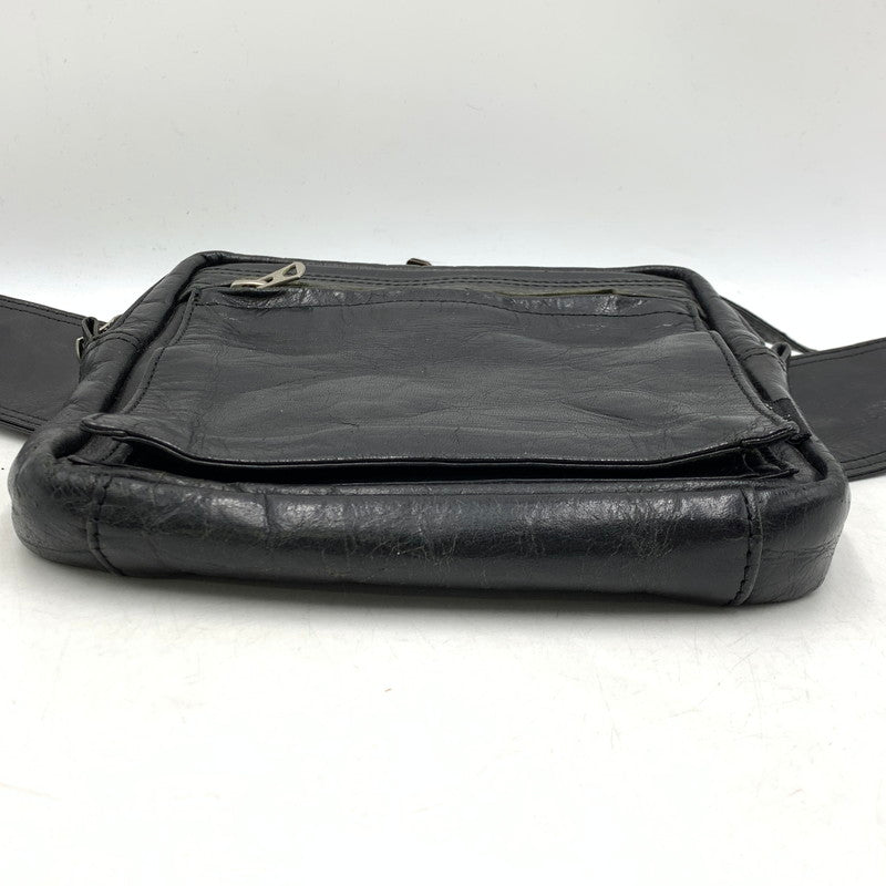 【現状渡し品】【メンズ/レディース】 082-01188 SQUARE WAIST POUCH スクエア ウエスト ポーチ カバン 鞄 188-260212-ya-04-izu カラー：BLACK 万代Net店