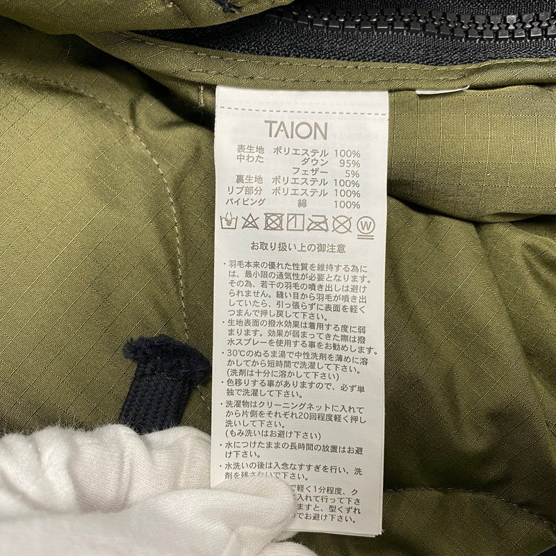【中古品】【メンズ】 TAION タイオン 100PML-1 MILITARY DOWN PULL OVER ミリタリー ダウン プルオーバー トップス 長袖 144-260212-cs-07-izu サイズ：ASIA XXXL カラー：ブラック 万代Net店