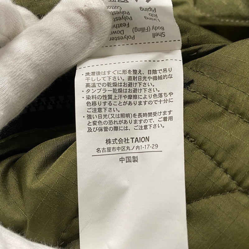 【中古品】【メンズ】 TAION タイオン 100PML-1 MILITARY DOWN PULL OVER ミリタリー ダウン プルオーバー トップス 長袖 144-260212-cs-07-izu サイズ：ASIA XXXL カラー：ブラック 万代Net店