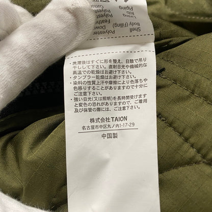【中古品】【メンズ】 TAION タイオン 100PML-1 MILITARY DOWN PULL OVER ミリタリー ダウン プルオーバー トップス 長袖 144-260212-cs-07-izu サイズ：ASIA XXXL カラー：ブラック 万代Net店