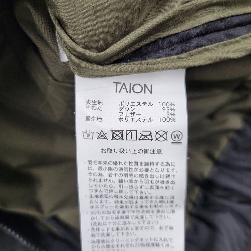 【中古品】【メンズ】 TAION タイオン MILITARY ZIP SLIT DOWN PANTS 133ZML-1 ミリタリー ジップスリット ダウンパンツ ボトムス 155-260214-as-20-izu サイズ：XL カラー：ブラック 万代Net店