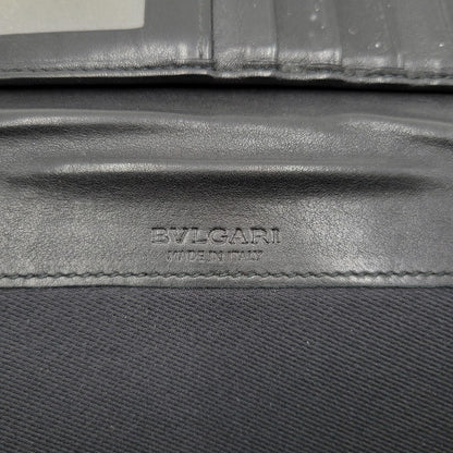 【現状渡し品】【メンズ/レディース】 BVLGARI ブルガリ BIFOLD LEATHER LONG WALLET 32403 バイフォールド レザー ロングウォレット 長財布 181-260306-as-01-izu カラー：ブラック 万代Net店