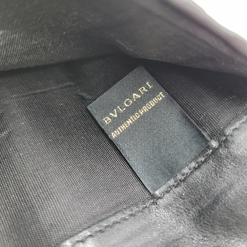 【現状渡し品】【メンズ/レディース】 BVLGARI ブルガリ BIFOLD LEATHER LONG WALLET 32403 バイフォールド レザー ロングウォレット 長財布 181-260306-as-01-izu カラー：ブラック 万代Net店