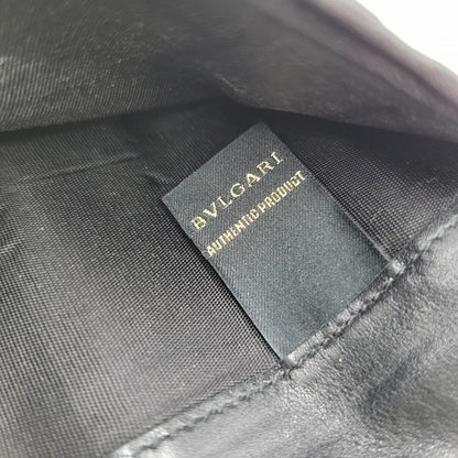 【現状渡し品】【メンズ/レディース】 BVLGARI ブルガリ BIFOLD LEATHER LONG WALLET 32403 バイフォールド レザー ロングウォレット 長財布 181-260306-as-01-izu カラー：ブラック 万代Net店