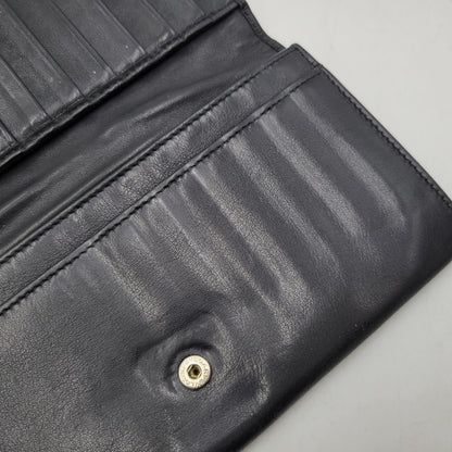 【現状渡し品】【メンズ/レディース】 BVLGARI ブルガリ BIFOLD LEATHER LONG WALLET 32403 バイフォールド レザー ロングウォレット 長財布 181-260306-as-01-izu カラー：ブラック 万代Net店
