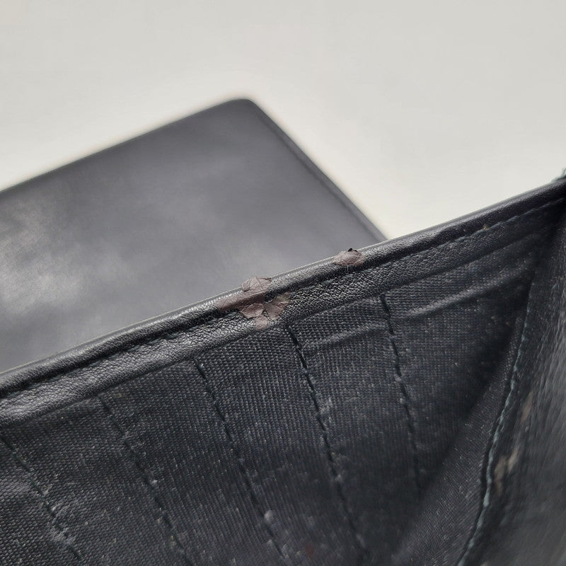 【現状渡し品】【メンズ/レディース】 BVLGARI ブルガリ BIFOLD LEATHER LONG WALLET 32403 バイフォールド レザー ロングウォレット 長財布 181-260306-as-01-izu カラー：ブラック 万代Net店