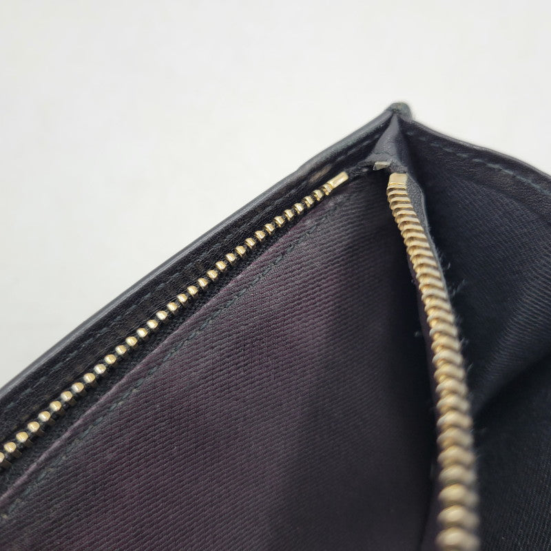 【現状渡し品】【メンズ/レディース】 BVLGARI ブルガリ BIFOLD LEATHER LONG WALLET 32403 バイフォールド レザー ロングウォレット 長財布 181-260306-as-01-izu カラー：ブラック 万代Net店