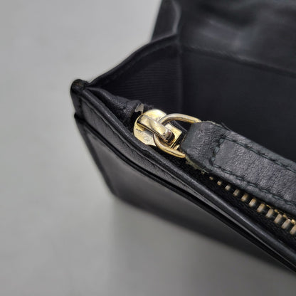 【現状渡し品】【メンズ/レディース】 BVLGARI ブルガリ BIFOLD LEATHER LONG WALLET 32403 バイフォールド レザー ロングウォレット 長財布 181-260306-as-01-izu カラー：ブラック 万代Net店