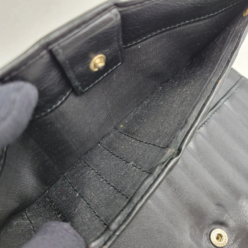 【現状渡し品】【メンズ/レディース】 BVLGARI ブルガリ BIFOLD LEATHER LONG WALLET 32403 バイフォールド レザー ロングウォレット 長財布 181-260306-as-01-izu カラー：ブラック 万代Net店