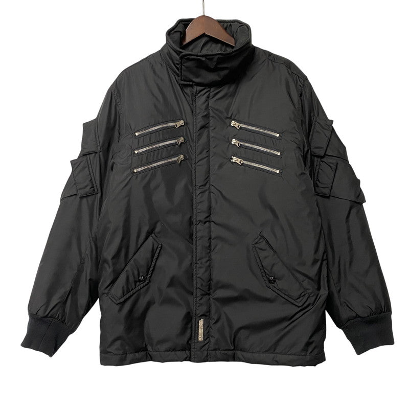 【中古品】【メンズ】 TSNH-JK09 2002年製 00S QUILTING LINER ZIP DESIGN PADDED NYLON JACKET キルティング ライナー ジップ デザイン パデッド ナイロン ジャケット アウター 142-260212-cs-06-izu サイズ：L カラー：ブラック 万代Net店