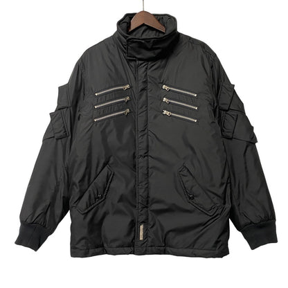 【中古品】【メンズ】 TSNH-JK09 2002年製 00S QUILTING LINER ZIP DESIGN PADDED NYLON JACKET キルティング ライナー ジップ デザイン パデッド ナイロン ジャケット アウター 142-260212-cs-06-izu サイズ：L カラー：ブラック 万代Net店