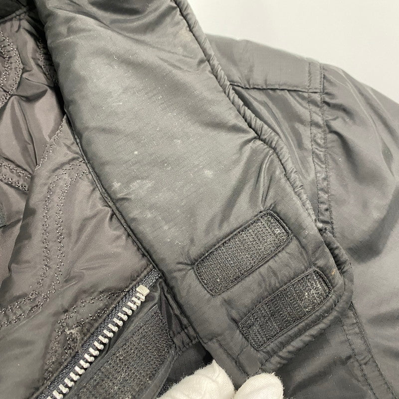 【中古品】【メンズ】 TSNH-JK09 2002年製 00S QUILTING LINER ZIP DESIGN PADDED NYLON JACKET キルティング ライナー ジップ デザイン パデッド ナイロン ジャケット アウター 142-260212-cs-06-izu サイズ：L カラー：ブラック 万代Net店