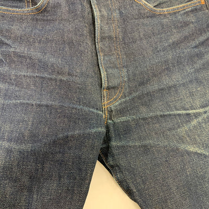 【中古品】【メンズ】 44501-0017 日本製 DENIM PANTS デニム パンツ ズボン ボトムス 156-260213-ya-07-izu サイズ：31×36 カラー：インディゴ 万代Net店