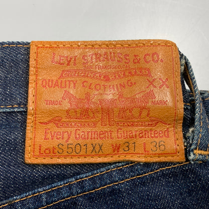 【中古品】【メンズ】 44501-0017 日本製 DENIM PANTS デニム パンツ ズボン ボトムス 156-260213-ya-07-izu サイズ：31×36 カラー：インディゴ 万代Net店