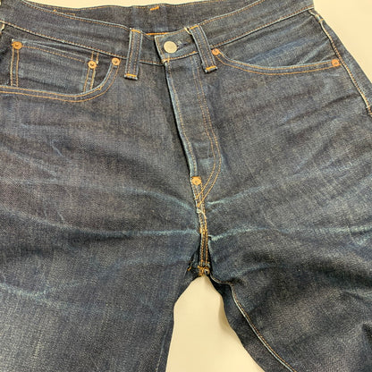 【中古品】【メンズ】 37501 日本製 DENIM PANTS デニム パンツ ズボン ボトムス 156-260213-ya-08-izu サイズ：32×36 カラー：インディゴ 万代Net店