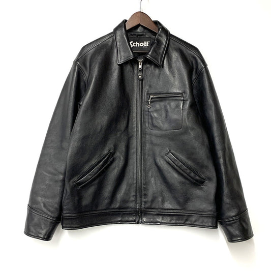【中古品】【メンズ】 LEATHER TRACKER JACKET 782-2950014 レザートラッカージャケット アウター 145-260213-as-02-izu サイズ：M カラー：ブラック 万代Net店
