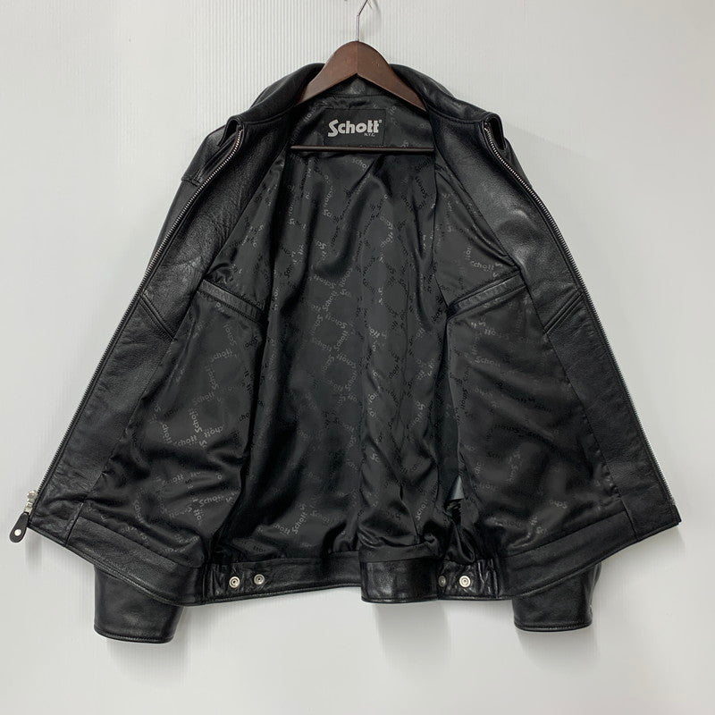 【中古品】【メンズ】 LEATHER TRACKER JACKET 782-2950014 レザートラッカージャケット アウター 145-260213-as-02-izu サイズ：M カラー：ブラック 万代Net店