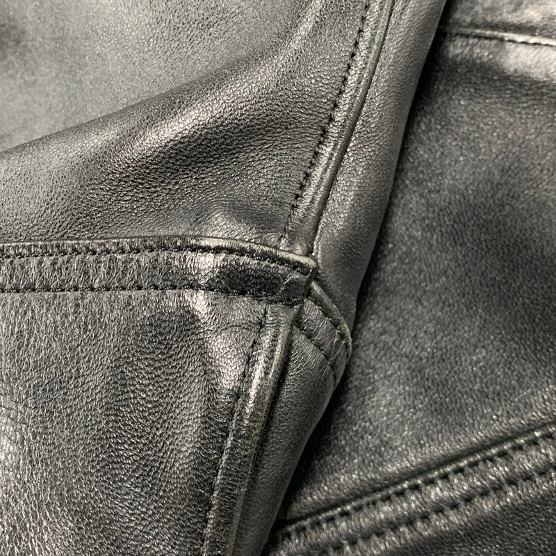 【中古品】【メンズ】 LEATHER TRACKER JACKET 782-2950014 レザートラッカージャケット アウター 145-260213-as-02-izu サイズ：M カラー：ブラック 万代Net店