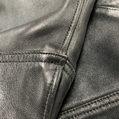 【中古品】【メンズ】 LEATHER TRACKER JACKET 782-2950014 レザートラッカージャケット アウター 145-260213-as-02-izu サイズ：M カラー：ブラック 万代Net店