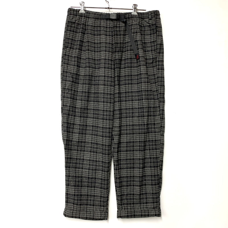 【中古品】【メンズ】 GMP-21F057 WOOL BLEND TUCK TAPERED PANTS ウール ブレンド タック テーパード パンツ ボトムス 155-260215-kh-10-izu サイズ：XXL カラー：グレー×ブラック 万代Net店
