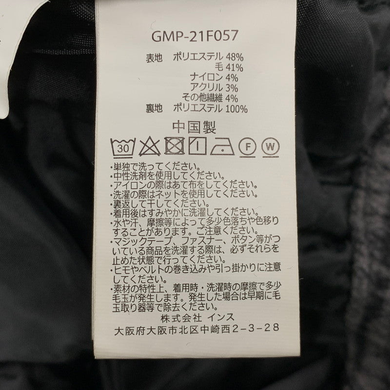 【中古品】【メンズ】 GMP-21F057 WOOL BLEND TUCK TAPERED PANTS ウール ブレンド タック テーパード パンツ ボトムス 155-260215-kh-10-izu サイズ：XXL カラー：グレー×ブラック 万代Net店