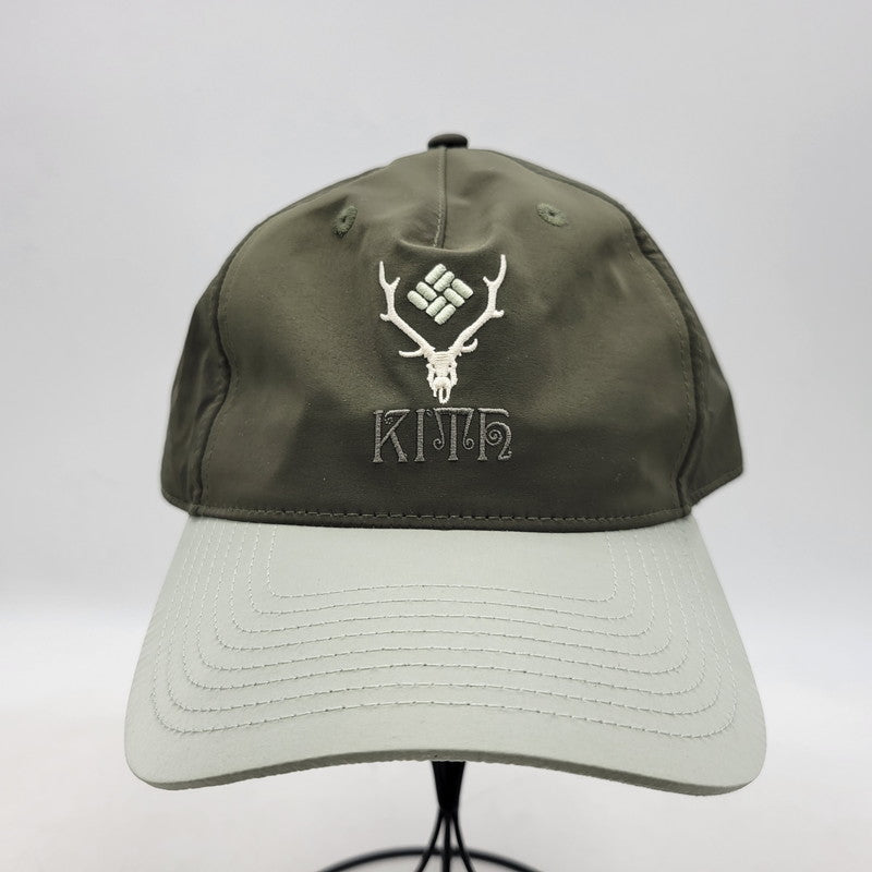 【中古美品】【メンズ/レディース】 KITH キス × SOUTH2 WEST8 サウスツー ウエストエイト × COLUMBIA コロンビア NYLON PINCH CROWN SNAPBACK KHM050966 ナイロンピンチクラウンスナップバック キャップ 帽子 185-260213-as-12-izu サイズ：F カラー：グリーン系 万代Net店