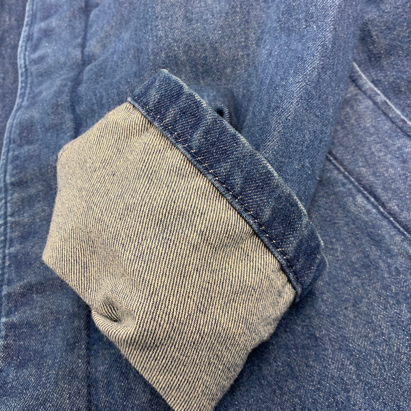 【中古美品】【メンズ】 DENIM SOUTIEN COLLAR COAT 225-8451-170 デニム ステンカラーコート アウター 141-260213-as-06-izu サイズ：36 カラー：インディゴ 万代Net店